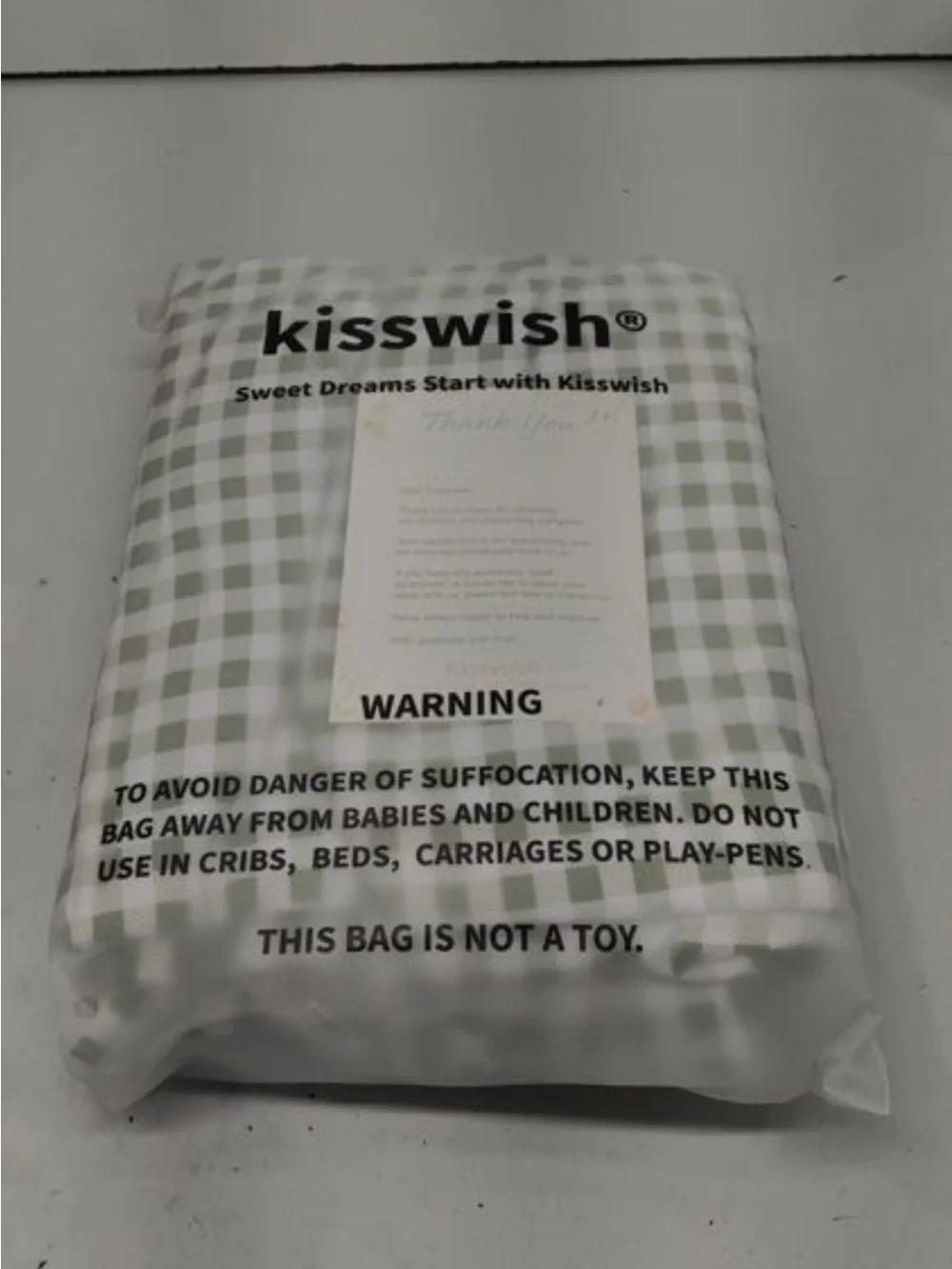 Kisswish gingham duvet